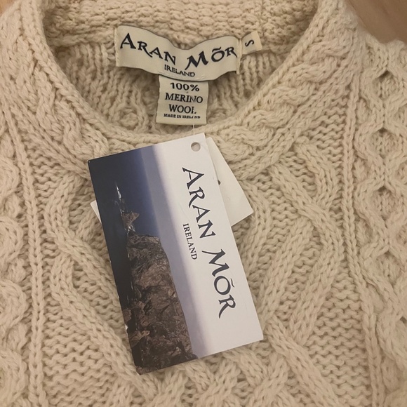 Aran Mor Ireland 100% merino wool sweater - Picture 2 of 3